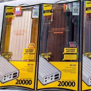 Sạc dự phòng Remax 20000mAh VANGUARD Vỏ nhôm siêu mỏng