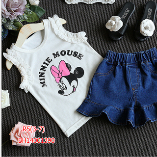 Bộ Mickey quần jean