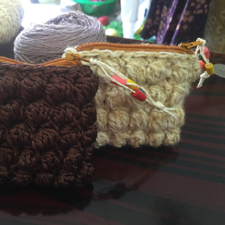 túi ví len handmade