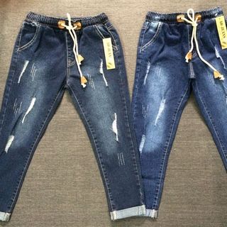 Quần baggy thun giãn nữ