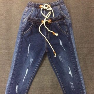 Quần baggy thun giãn nữ
