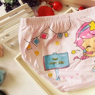Quần lót bé gái dễ thương in họa tiết nổi bật màu sắc sinh động