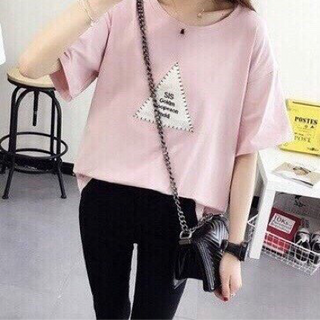 áo thun cotton xẻ tà
