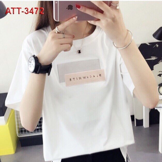 áo thun cotton xẻ tà