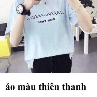 áo thun cotton xẻ tà
