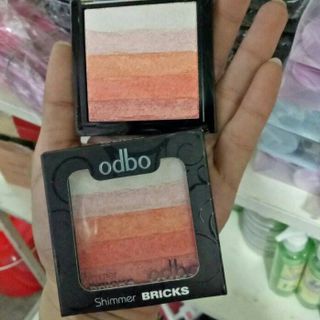 Phấn Má Hồng Tạo Khối Highlight ODBO Shimmer Bricks