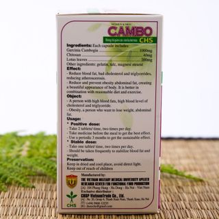 CAMBO - Giảm cân - Giảm mỡ máu
