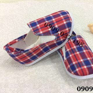 Giày caro hồng xanh
