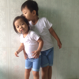 quần đùi giả jean