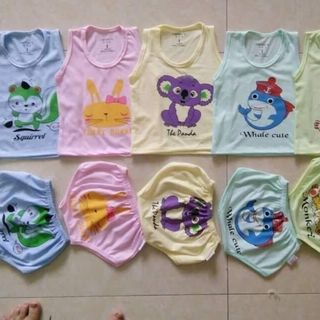 Set 5 bộ ba lỗ cotton hàng Việt Nam giá sỉ