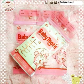 Túi Trữ sữa Babytooth-Nâu Hồng 30pcs