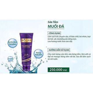 Sữa tắm muối đá hương nước hoa- Mocha