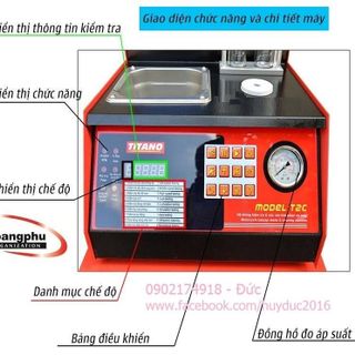 Máy vệ sinh kim phun Titano T2C Đức