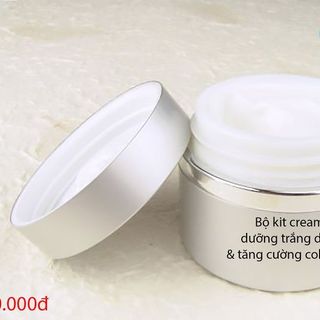 Bộ kit cream dưỡng trắng da tăng cường collagen giá sỉ