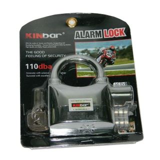 Khóa báo động chống trộm kinbar Trắng Inox nặng 600Gram