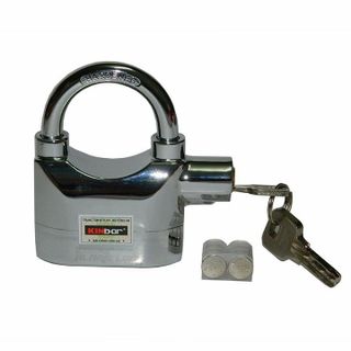 Khóa báo động chống trộm kinbar Trắng Inox nặng 600Gram