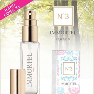Nước hoa IMMORTEL No 3 chai xịt nạp được 8 ml