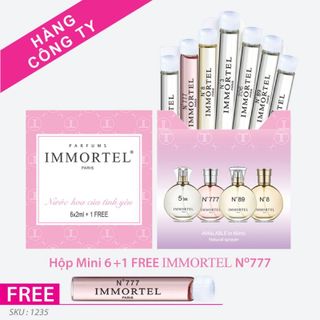 Bộ nước hoa IMMORTEL chai xức 2 ml Hộp Mini 61 FREE No 777