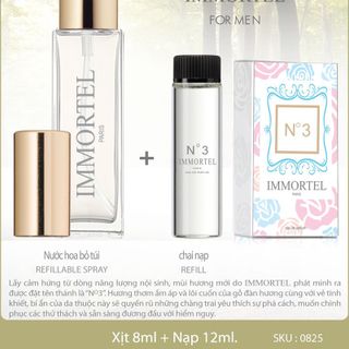 Nước hoa IMMORTEL No 3 8 ml12 ml