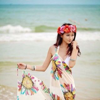 - Khăn tắm đi biển Hoa Hướng Dương