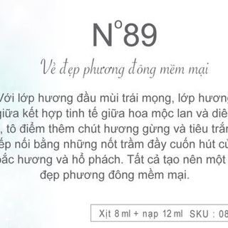 Nước hoa IMMORTEL No 89 8 ml12 ml