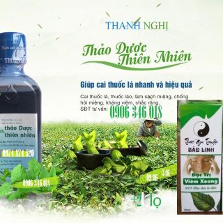 Nước súc miệng cai thuốc lá thầy Lang Nghị