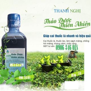 Nước súc miệng cai thuốc lá thầy Lang Nghị
