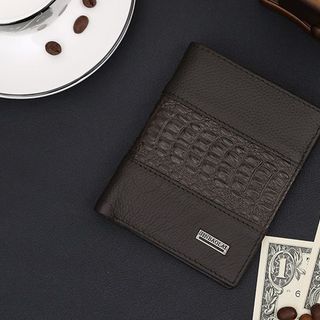 Ví cầm tay nam da bò dập vân cá sấu - Mã T11