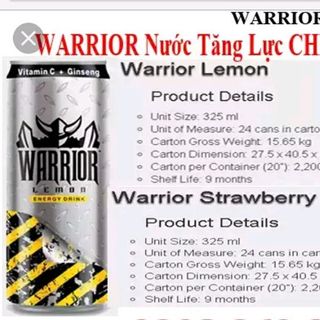 nước tăng lực Warrior Thái lan giá sỉ