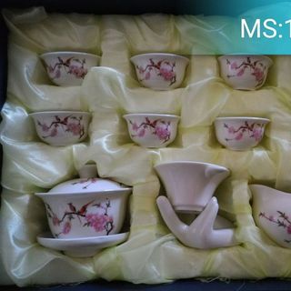 bộ tách trà gốm 12 món
