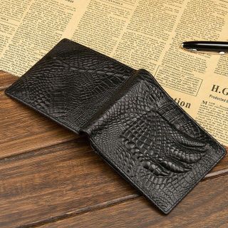 Ví cầm tay nam da bò dập vân cá sấu - mẫu T16
