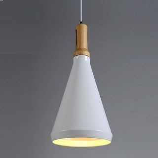ĐÈN THẢ TRANG TRÍ NHÔM C ĐUÔI GỖ