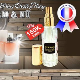 NƯỚC HOA CHIẾT PHÁP 20ML CHAI 4D LƯU HUONG 8H HƠN