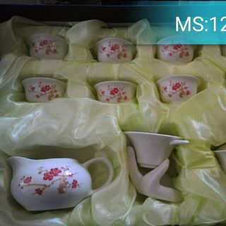 bộ tách trà gốm 12 món