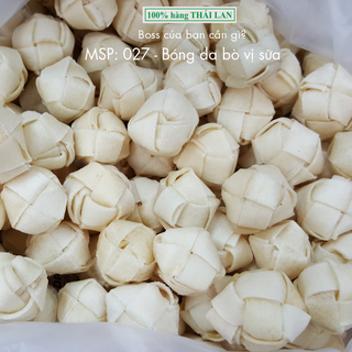 Bóng cuộn da bò vị sữa