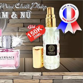 NƯỚC HOA tinh dầu CHIẾT PHÁP 20ML CHAI 4D giá trên hình minh họa giá lẻ nha khách sỉ