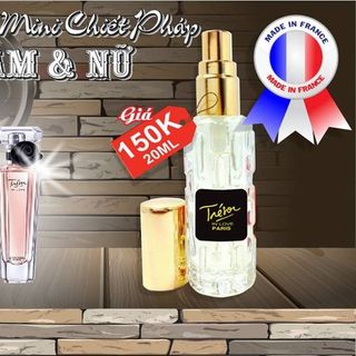 NƯỚC HOA tinh dầu CHIẾT PHÁP 20ML CHAI 4D giá trên hình minh họa giá lẻ nha khách sỉ