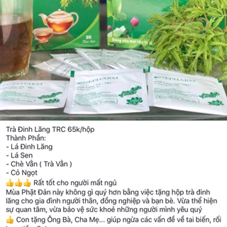 Trà Đinh Lăng TRC 65k/hộp