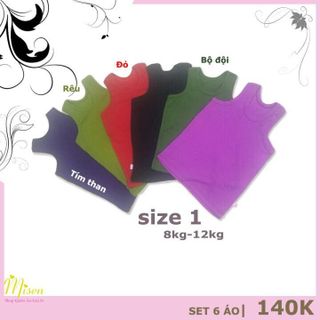 SÉT 6 ÁO BA LỖ TRẺ EM
