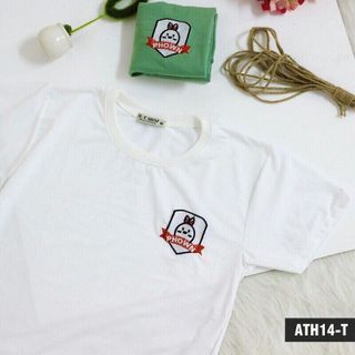 Áo thun thêu tay ngắn