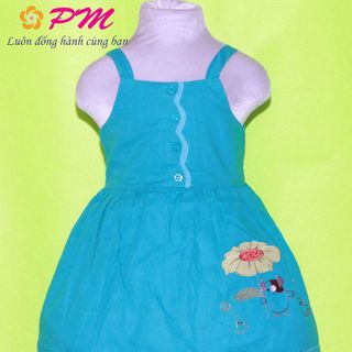 PM003 - Đầm pé gái thêu heo trú mưa xinh xinh