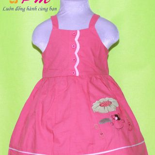 PM003 - Đầm pé gái thêu heo trú mưa xinh xinh