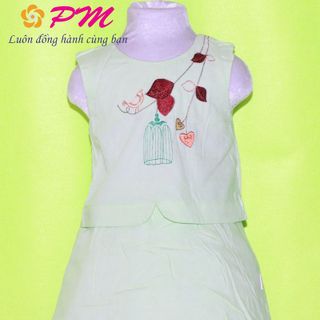 PM005 - Set pé gai thêu lá xinh xinh