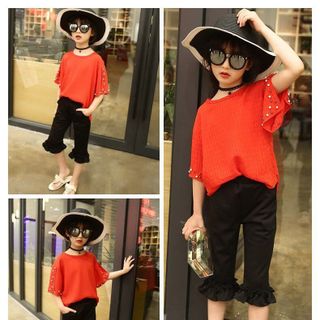 SET ÁO VOAN QUẦN LỬNG BÉ GÁI TỪ 18KG - 40KG