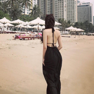 Đầm maxi hở lưng sexy xưởng mai đầm ngọc trinh