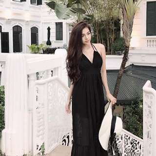 Đầm maxi hở lưng sexy xưởng mai đầm ngọc trinh