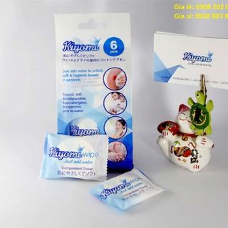 TÚI KHĂN MẶT NÉN KIYOMI 6 VIÊN