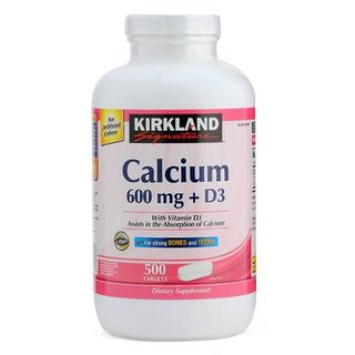 Viên Uống Bổ Sung Canxi Kirkland Signature Calcium 600mg D3 500 Viên