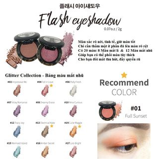 IKONUS Flash Eyeshadow - Phấn mắt màu lì giá sỉ