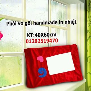 phôi vỏ gối in hình